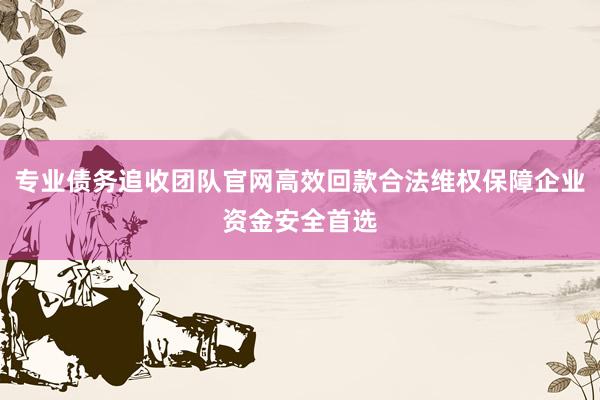 专业债务追收团队官网高效回款合法维权保障企业资金安全首选